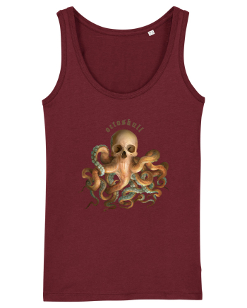 OctoSkull - octopus + skull - caracatita craniu Burgundy