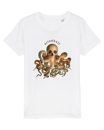 OctoSkull - octopus + skull - caracatita craniu White
