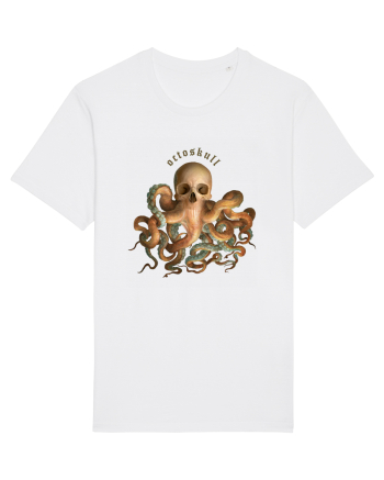 OctoSkull - octopus + skull - caracatita craniu White