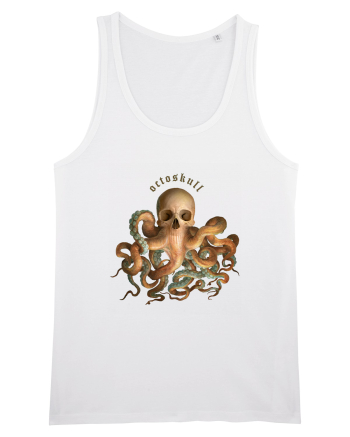 OctoSkull - octopus + skull - caracatita craniu White
