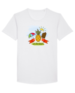 Hai la plajă Tricou mânecă scurtă guler larg Bărbat Skater