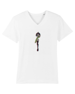 Powerpuff Buttercup Aesthetic Girls Tricou mânecă scurtă guler V Bărbat Presenter