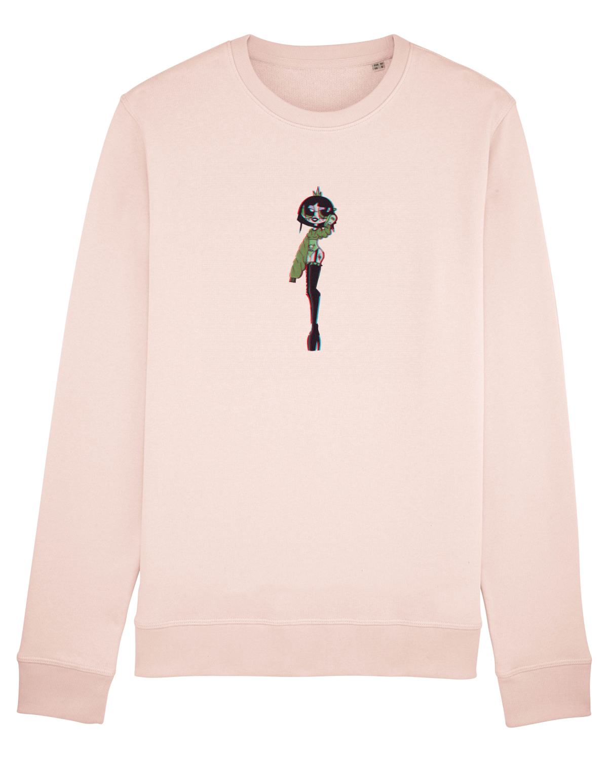 Bluză mânecă lungă Unisex Rise Candy Pink