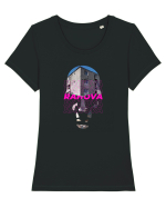8 cartiere - RAHOVA Tricou mânecă scurtă guler larg fitted Damă Expresser