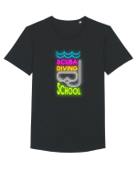 Școala de scufundări Tricou mânecă scurtă guler larg Bărbat Skater