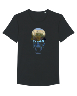 8 cartiere - TITAN Tricou mânecă scurtă guler larg Bărbat Skater