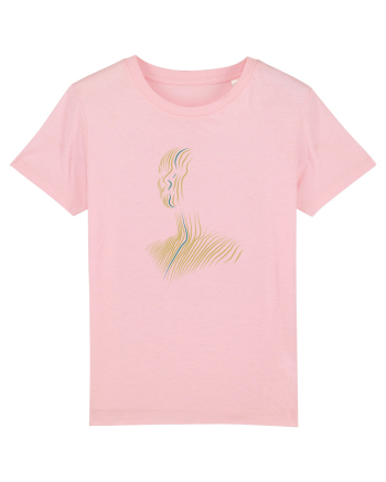 One line - blue Cotton Pink
