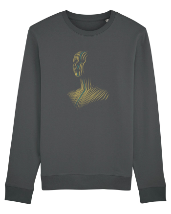 One line - blue Anthracite