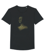 One line - blue Tricou mânecă scurtă guler larg Bărbat Skater