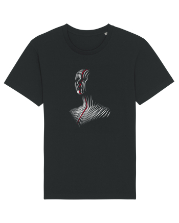 One line - red Black