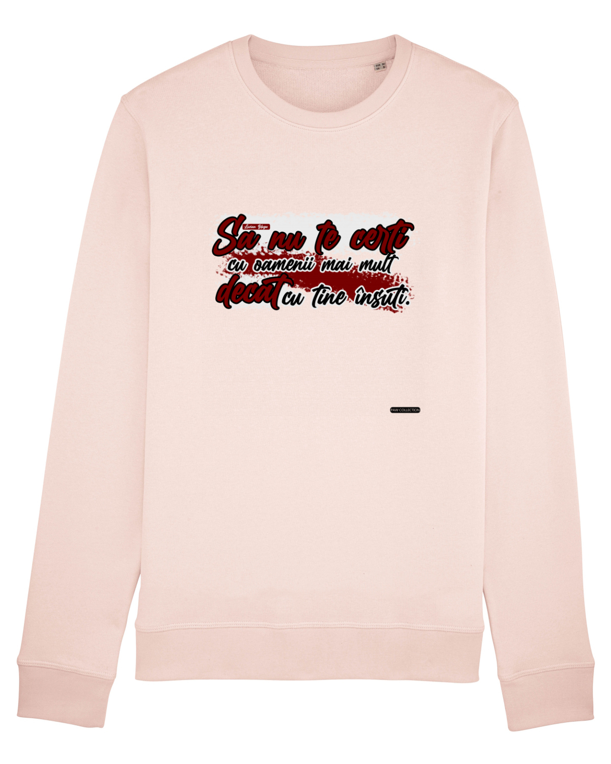 Bluză mânecă lungă Unisex Rise Candy Pink