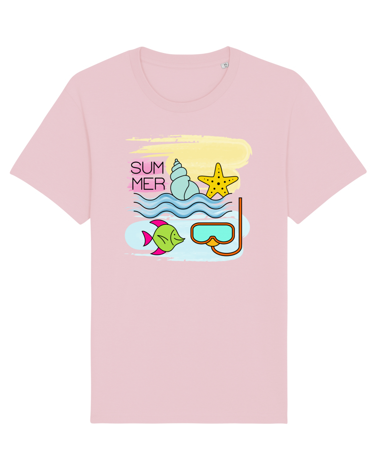 Tricou mânecă scurtă Unisex Rocker Cotton Pink