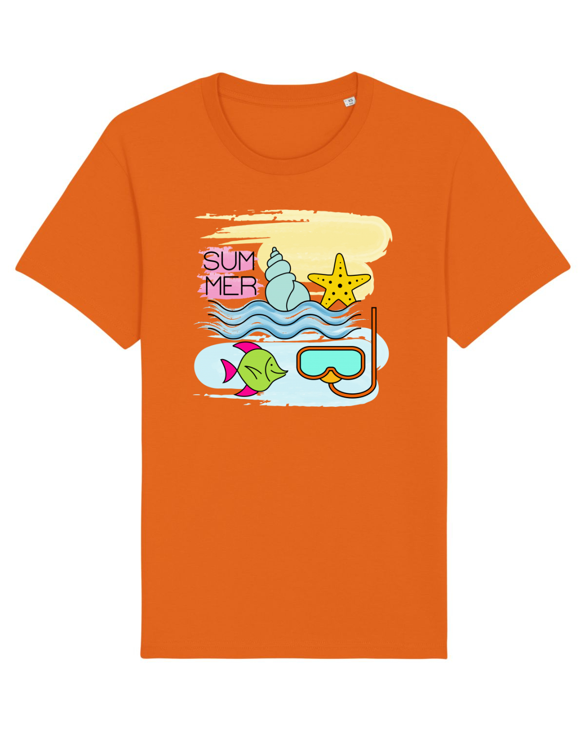 Tricou mânecă scurtă Unisex Rocker Bright Orange