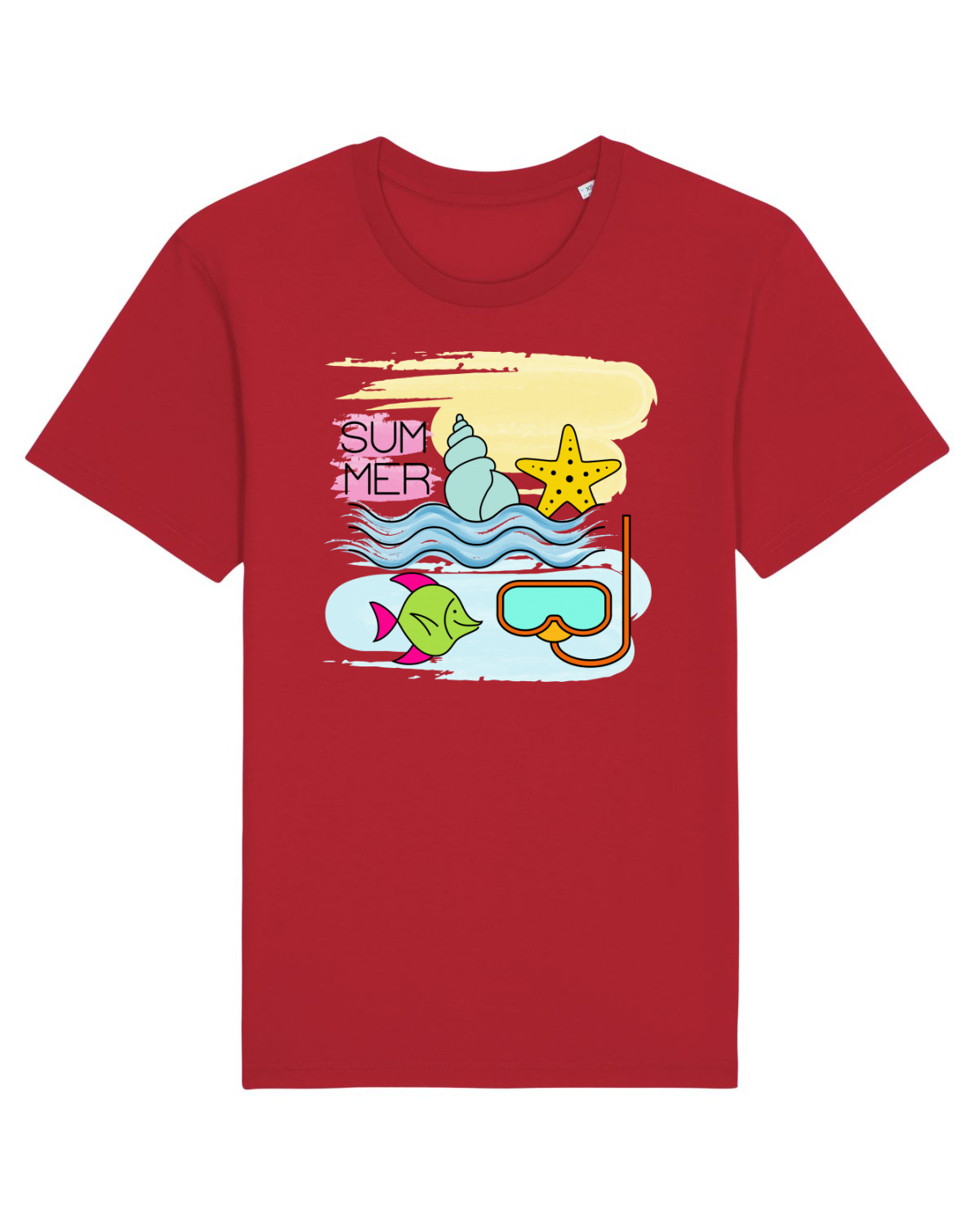 Tricou mânecă scurtă Unisex Rocker Red