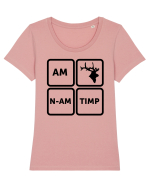 N-am timp! Tricou mânecă scurtă guler larg fitted Damă Expresser