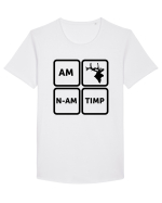 N-am timp! Tricou mânecă scurtă guler larg Bărbat Skater