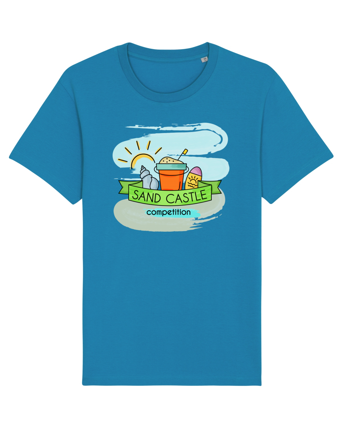 Tricou mânecă scurtă Unisex Rocker Azur