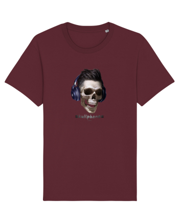 Craniu cu casti - skullphones 13 Burgundy