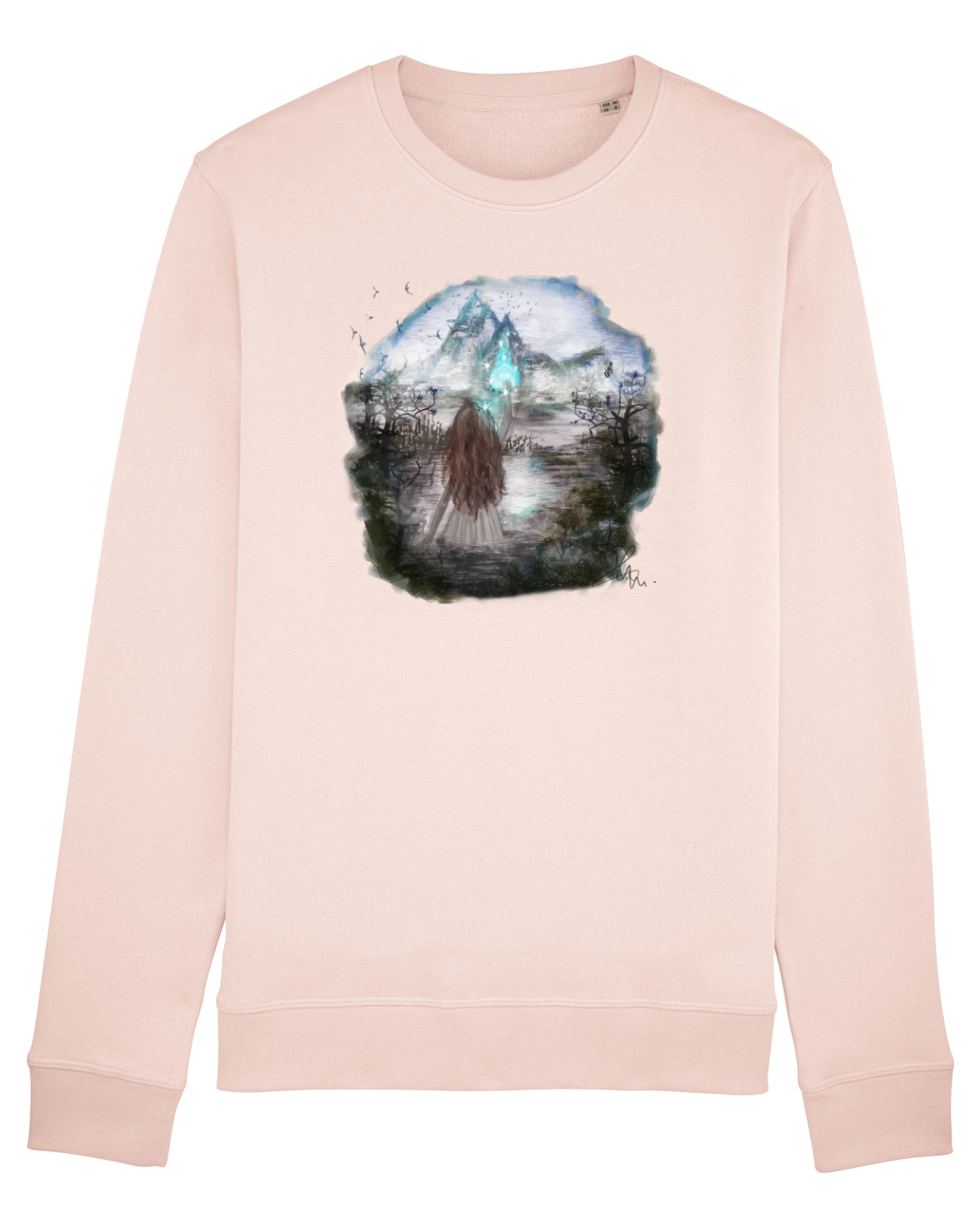 Bluză mânecă lungă Unisex Rise Candy Pink