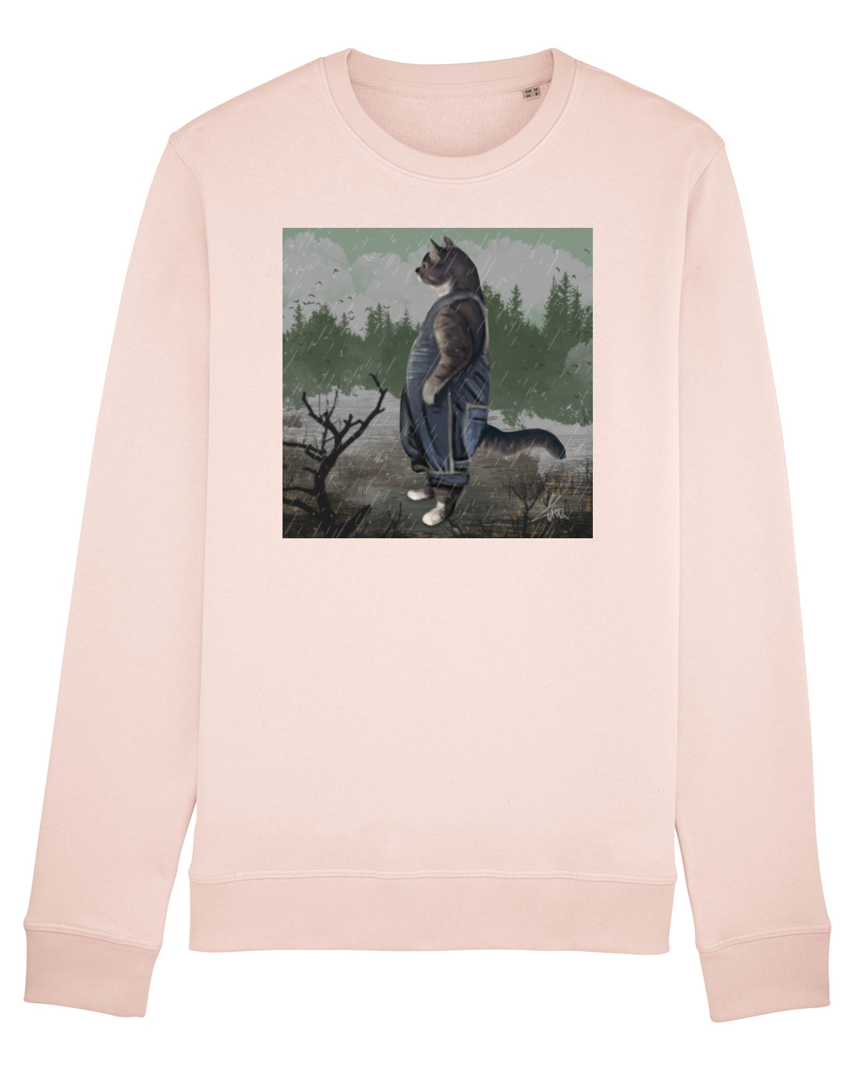 Bluză mânecă lungă Unisex Rise Candy Pink