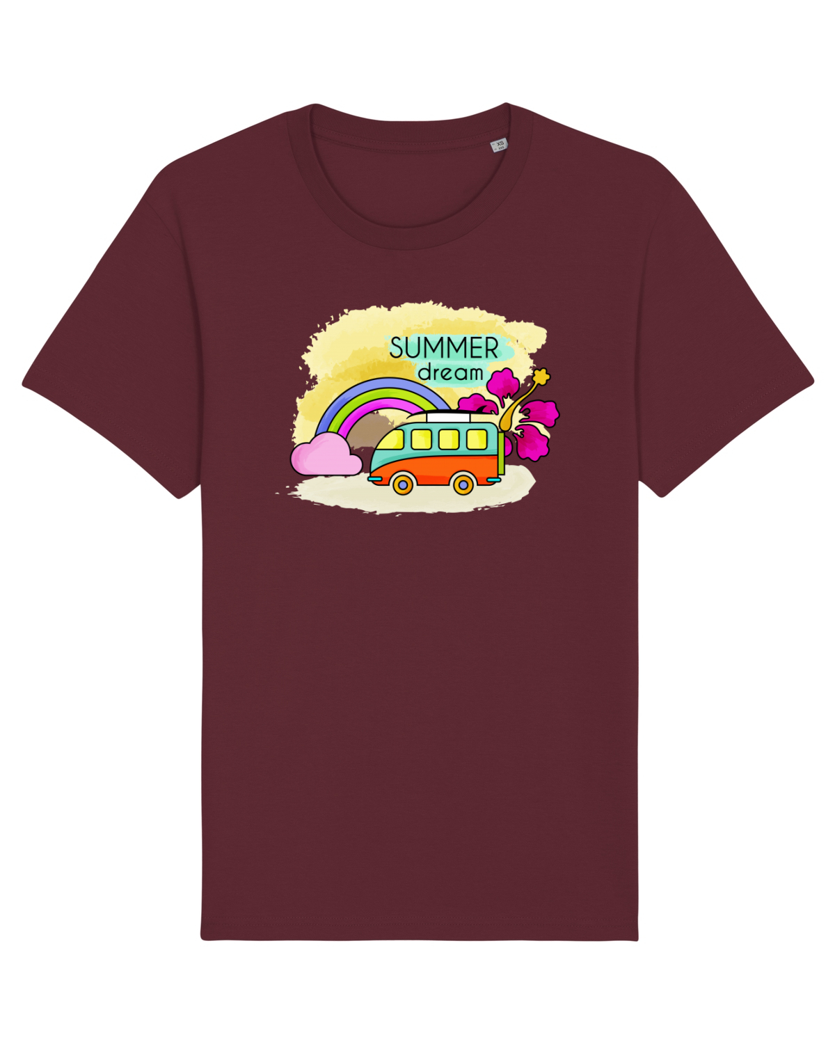Tricou mânecă scurtă Unisex Rocker Burgundy