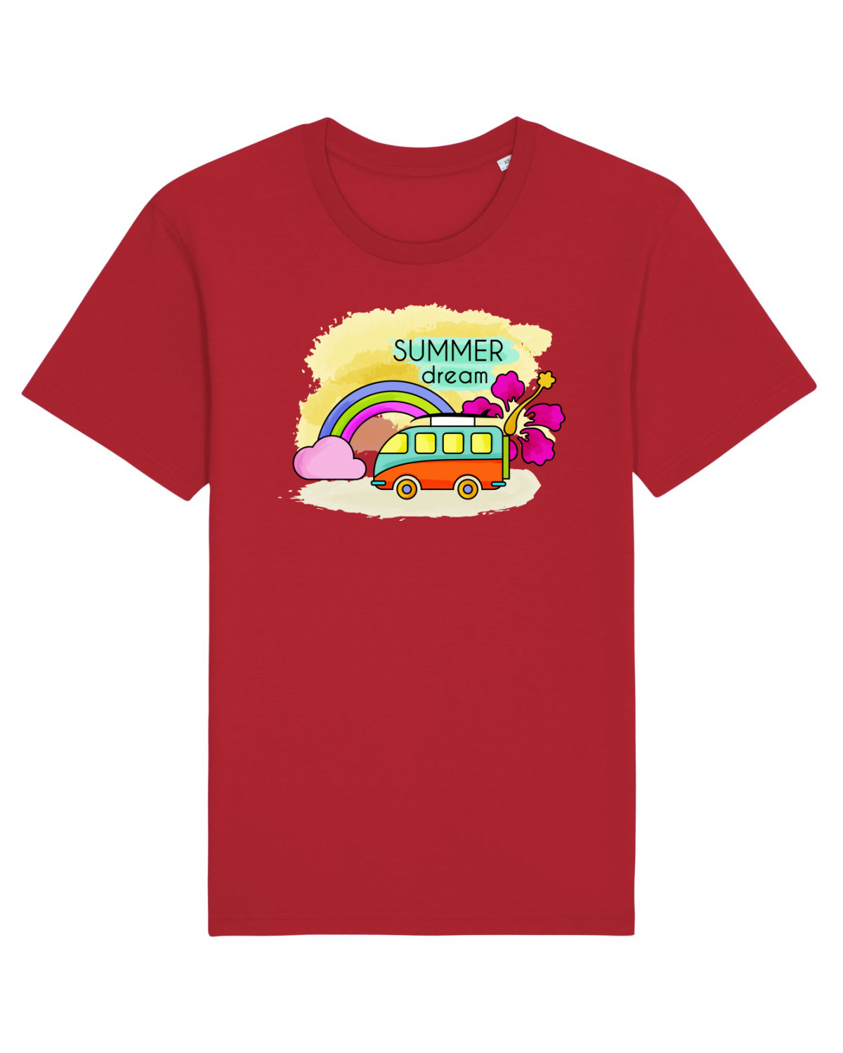 Tricou mânecă scurtă Unisex Rocker Red