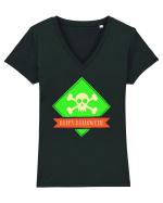Halloween Danger Zone Tricou mânecă scurtă guler V Damă Evoker