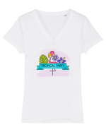Petrecere estivală Tricou mânecă scurtă guler V Damă Evoker