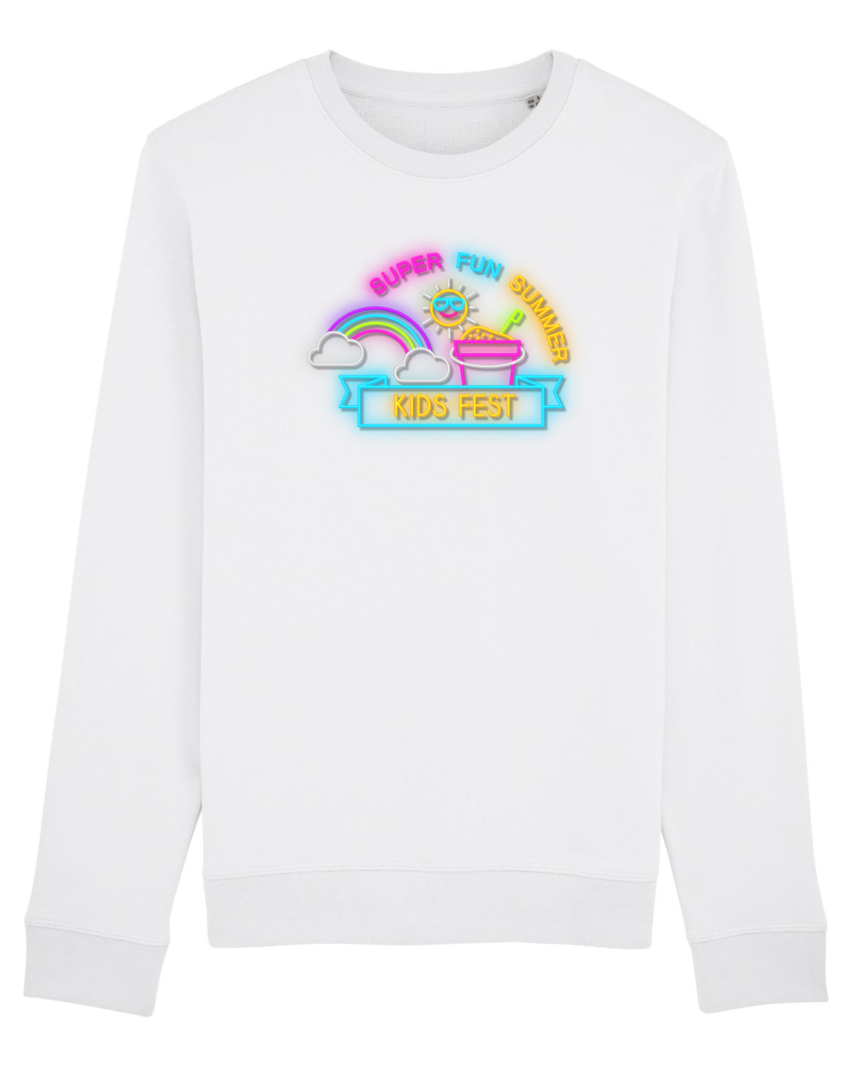 Bluză mânecă lungă Unisex Rise White