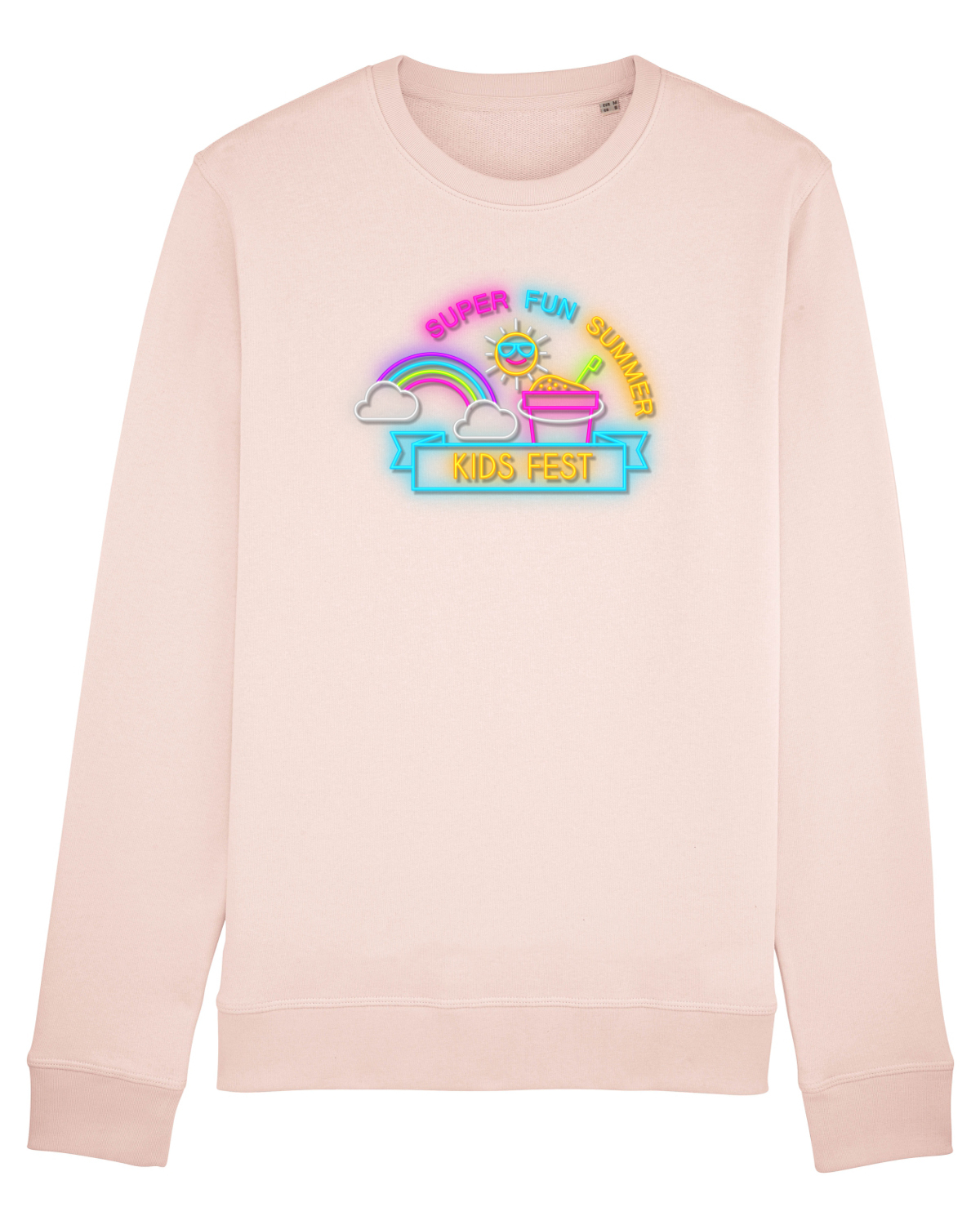 Bluză mânecă lungă Unisex Rise Candy Pink