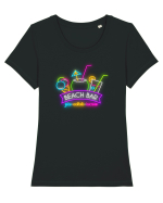 Petrecere exotică Tricou mânecă scurtă guler larg fitted Damă Expresser