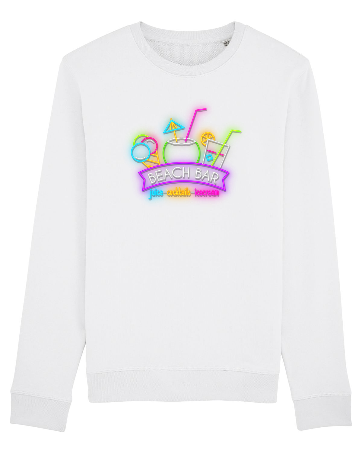 Bluză mânecă lungă Unisex Rise White