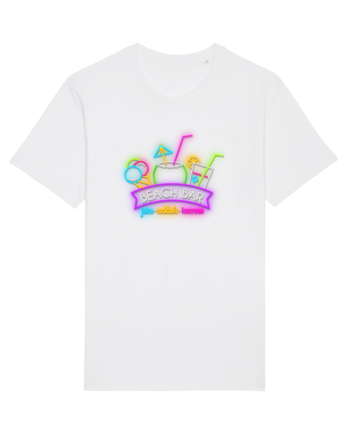 Tricou mânecă scurtă Unisex Rocker White