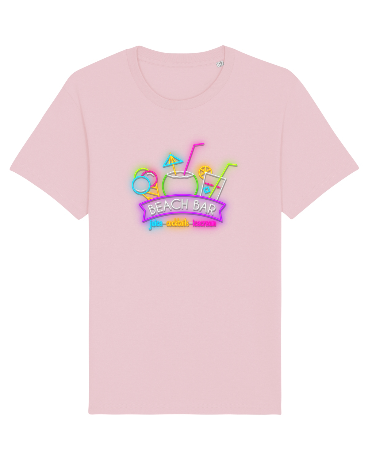 Tricou mânecă scurtă Unisex Rocker Cotton Pink