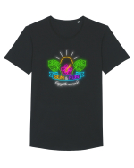 Distracția  verii Tricou mânecă scurtă guler larg Bărbat Skater