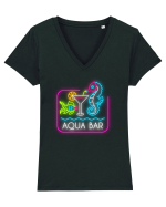 Distracție la piscină Tricou mânecă scurtă guler V Damă Evoker