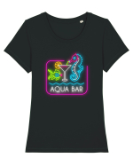 Distracție la piscină Tricou mânecă scurtă guler larg fitted Damă Expresser