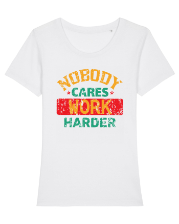 Retro Nobody Cares Work Harder White