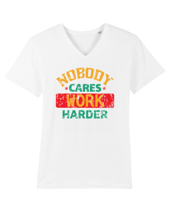 Retro Nobody Cares Work Harder White