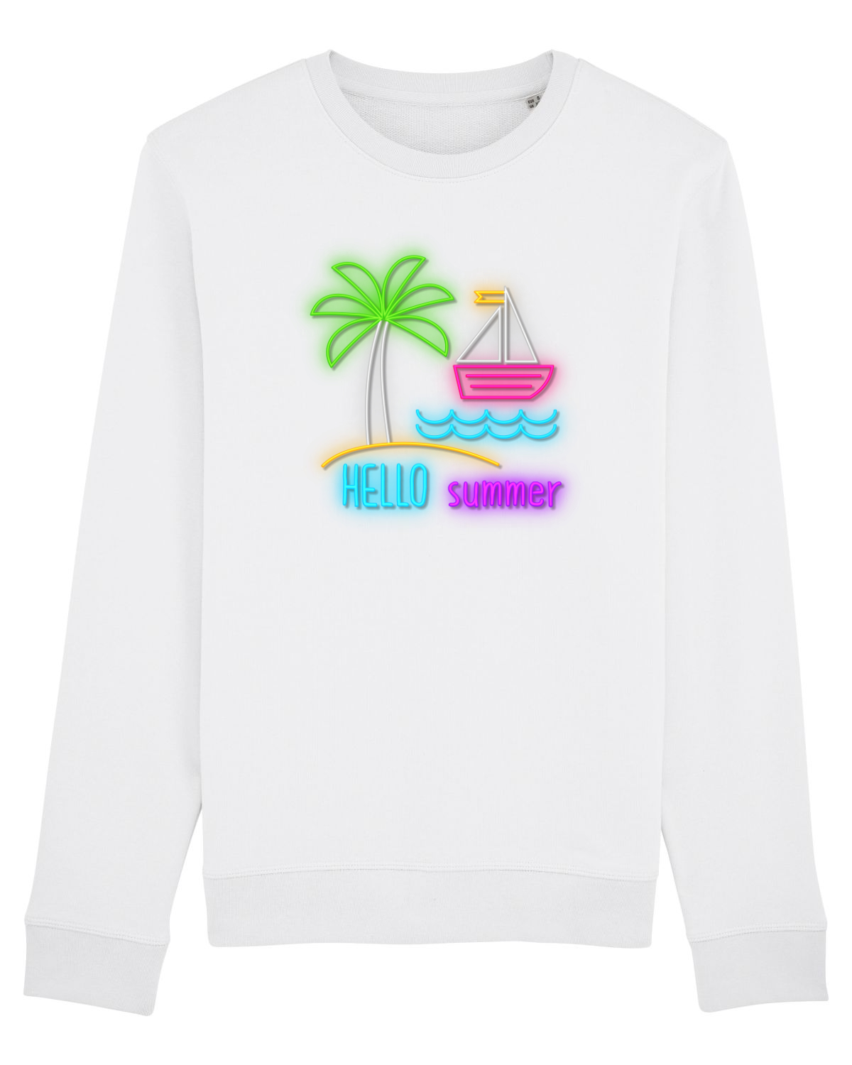 Bluză mânecă lungă Unisex Rise White