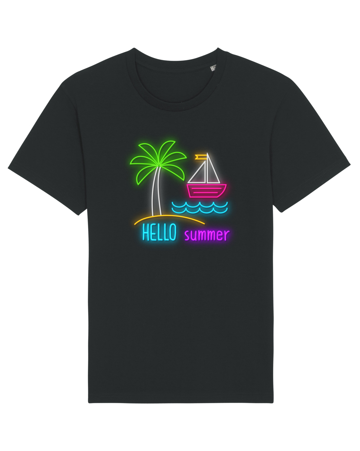 Tricou mânecă scurtă Unisex Rocker Black