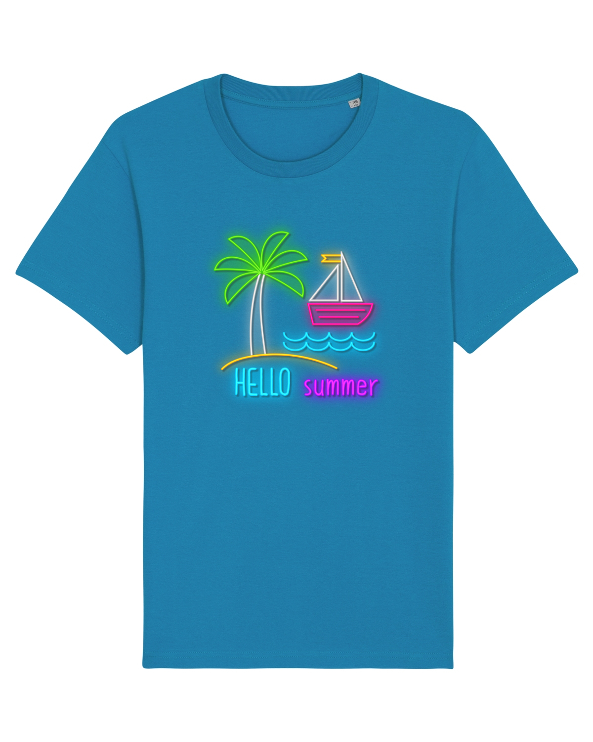 Tricou mânecă scurtă Unisex Rocker Azur