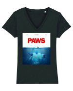PAWS Tricou mânecă scurtă guler V Damă Evoker