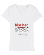 The Big Bang Theory, Kiss Her Tricou mânecă scurtă guler V Damă Evoker