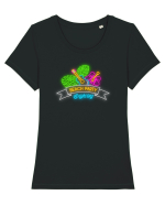 Petrecere la bar pe plajă Tricou mânecă scurtă guler larg fitted Damă Expresser