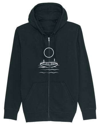 Circle Sun - white boat Black