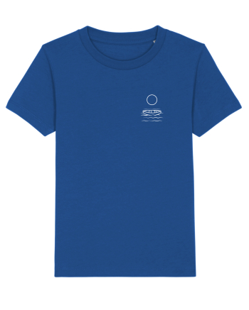 Circle Sun - white boat (chest) Majorelle Blue