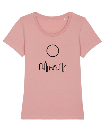 Circle Sun - black city Canyon Pink