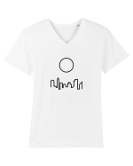 Circle Sun - black city Tricou mânecă scurtă guler V Bărbat Presenter