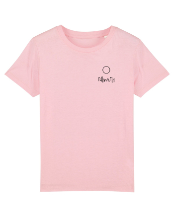 Circle Sun - black city (chest) Cotton Pink
